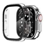 BAWALY Hard Case Designed for Apple Watch Ultra 49mm with 9H Tempered Glass Screen Protector, [Touch Sensitive] [Full Coverage] Slim Bumper Protective Cover (Transparent, 49 mm)