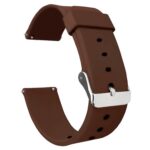 ACM Watch Strap Silicone Belt 22mm compatible with Fire-Boltt Talk 2 Bsw042 Smartwatch Casual Classic Band Brown