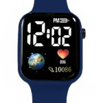 Time Up Digital Dial Waterproof Smart Design LED Display Kids Watch for Boys & Girls (Age 5-15 Years)-SRT-X (Navy)