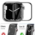 LIDDU Silicone Case Cover Compatible With Fire Boltt Ring 3 Watch – Transparent Flexible Screen Protector Watch Case (Not For Any Other Fire Boltt Or Watch Models)